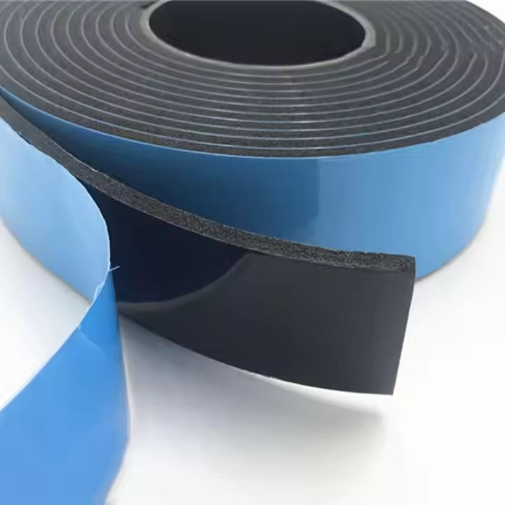 Aicon® Sponge Rubber Self Adhesive Insulation Foam Tape 10 Meter Length Roll