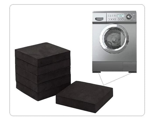 AICON® Anti Vibration Washer Pads, 4 Pieces Pack, Light Weight Foam Rubber Pads