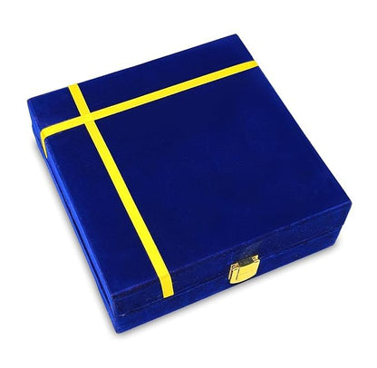 Aicon Diwali Gift Pooja Thali Set 8 Inch with Accessories Kuber Diya Ghanti Kalash Spoon Bowl Agarbatti Stand for Diwali Home Office Wedding Gift Items (Silver)