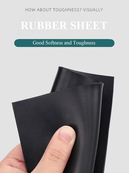 Aicon® 3mm Thickness Black Plain Natural Rubber Sheet High and Premium Quality Rubber