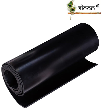 Aicon® 3mm Thickness Black Plain Natural Rubber Sheet High and Premium Quality Rubber