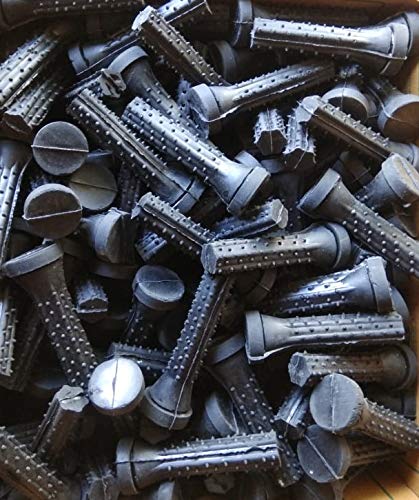 AICON CHICKEN RUBBER DOTTED MODEL PLUCKER FOR FEATHER CLEANING MACHINE (BLACK)/ Pack of 100 Pieces