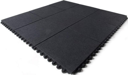 Heavy Duty Gym Mat Tiles - 3feet x 3feet x 16mm Thickness (Set of 2 Pieces)