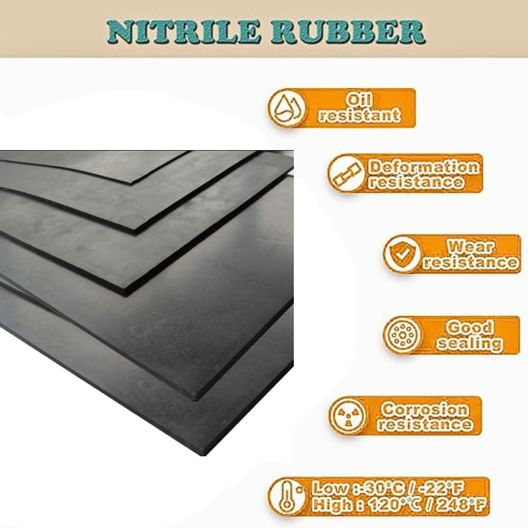 Aicon® 3mm Thickness Black Plain Natural Rubber Sheet High and Premium Quality Rubber