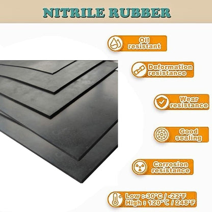 Aicon® 3mm Thickness Black Plain Natural Rubber Sheet High and Premium Quality Rubber