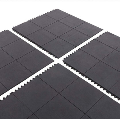 Heavy Duty Gym Mat Tiles - 3feet x 3feet x 16mm Thickness (Set of 2 Pieces)
