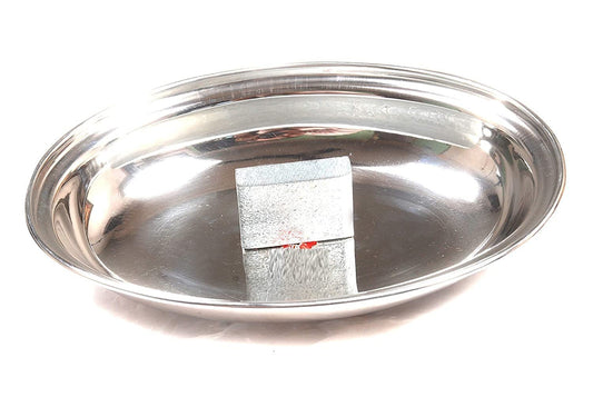 Aicon® Heavy Duty Coconut Breaker Plate for Easy to Break Coconut (Oval Shape Plate- 500Grms)